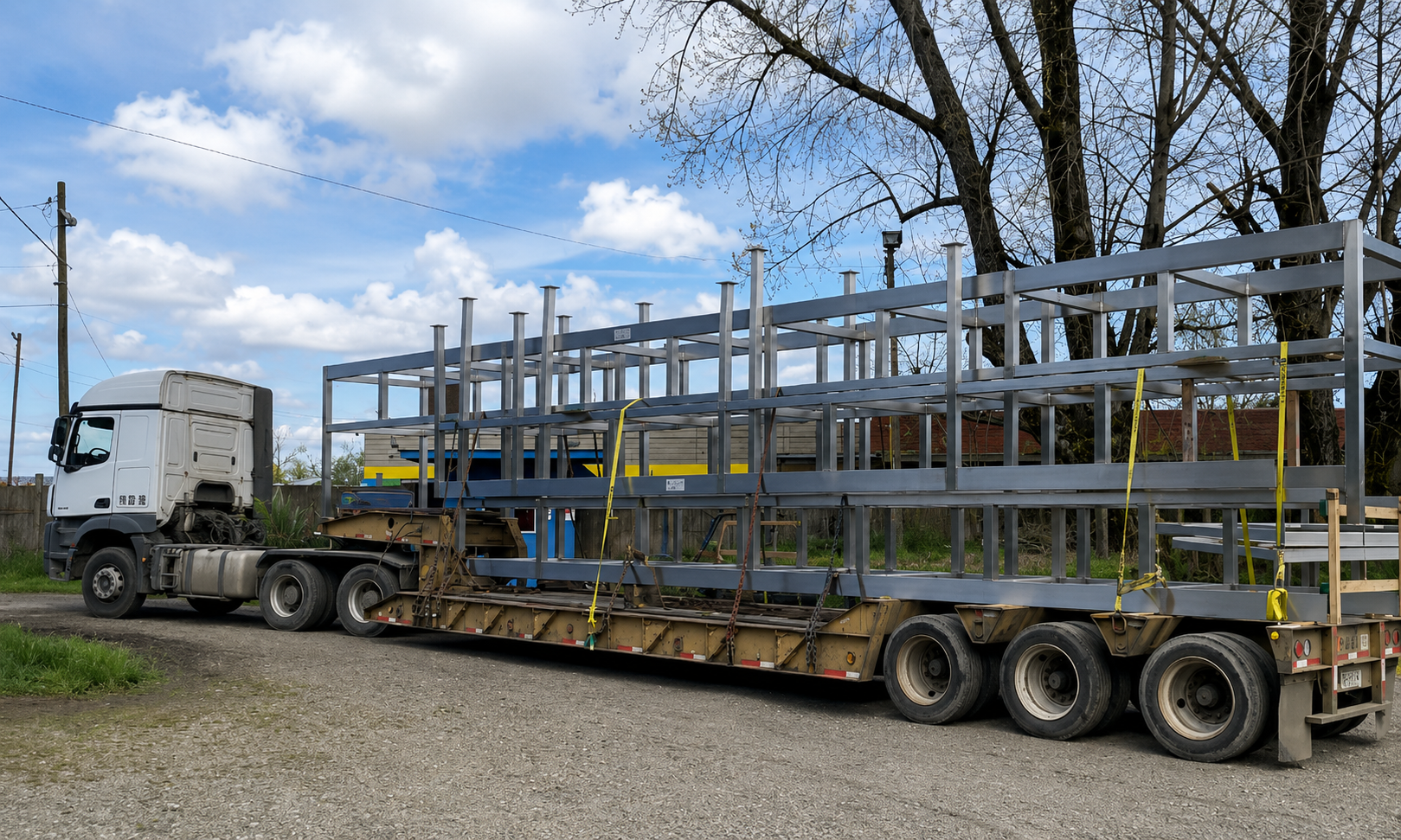 Fabricación de Pipe Rack inoxidable para COLUN
